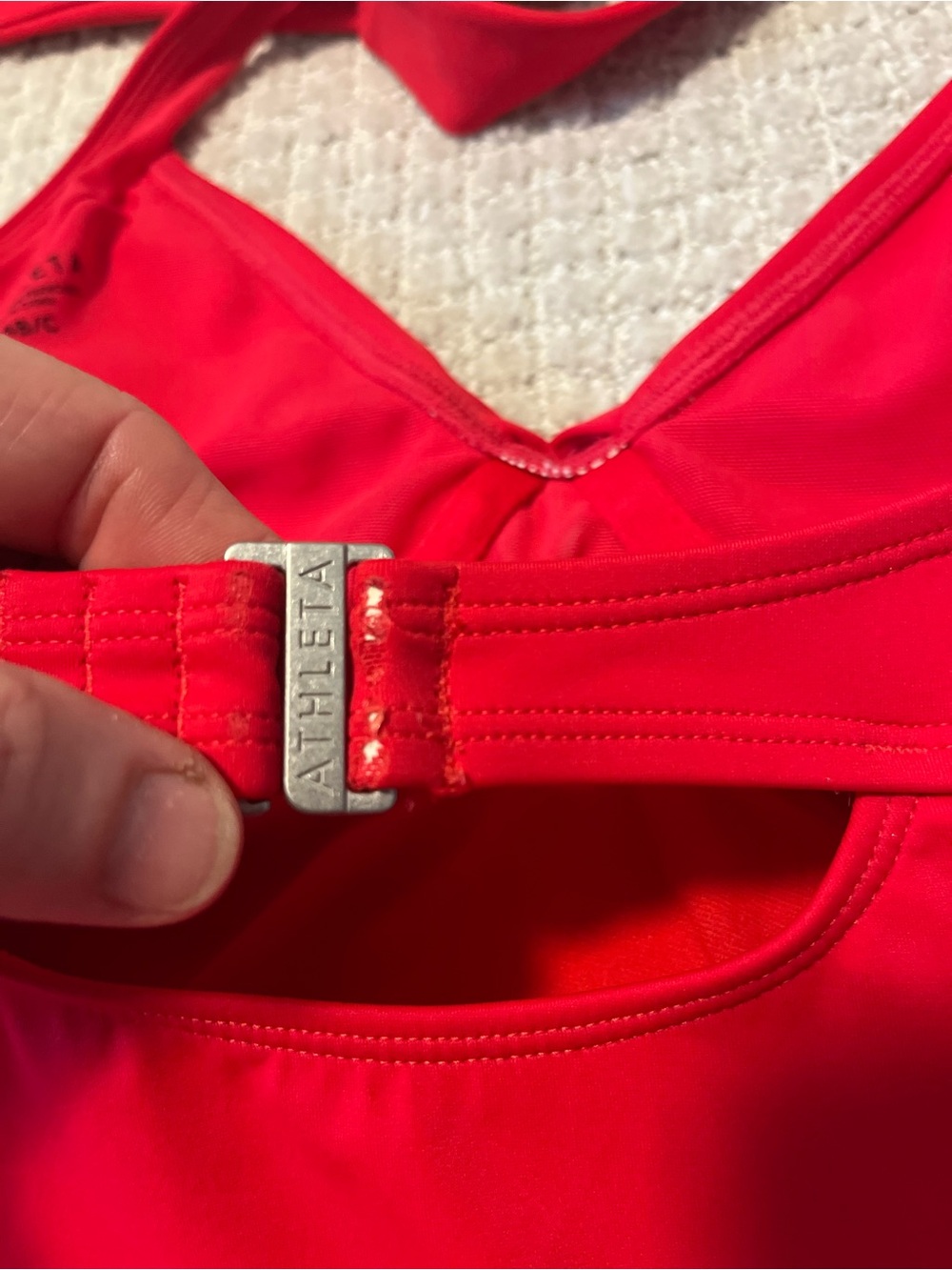 Athleta Red Halter Tankini Top - Picture 8 of 8